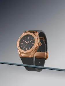 French Connection Men Round Dial & Regular Straps Analogue Watch FCP47GL-R