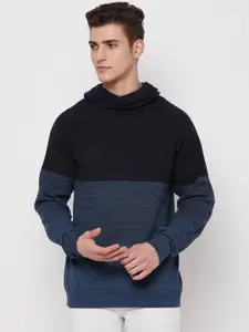 GABBLE & WOLSH Colourblocked High Neck Long Sleeves Pullover Sweater