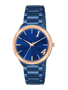 Shocknshop Men Stainless Steel Bracelet Style Straps Analogue Watch WCH90Blue