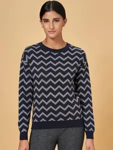 Annabelle by Pantaloons Chevron Printed Round Neck Pullover