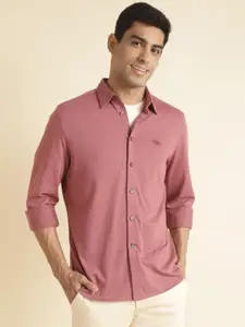 Andamen Pink Premium Fit Opaque Cotton Casual Shirt