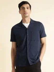 Andamen Premium Cuban Collar Cotton Casual Shirt