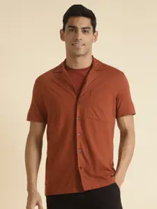 Andamen Premium Cuban Collar Cotton Casual Shirt