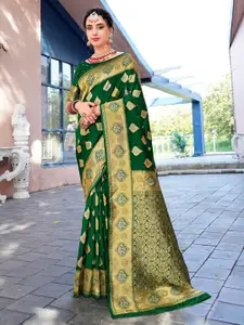Anouk Ethnic Motifs Woven Design Zari Art Silk Banarasi Saree