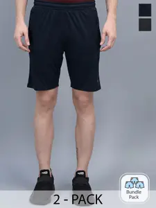 Force NXT Men Self Design Pack of 2 Anti-Viral Anti-Odour Cool Shorts