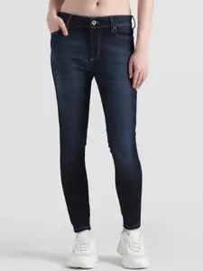 ONLY Women Skinny Fit Light Fade Clean Look Stretchable Jeans
