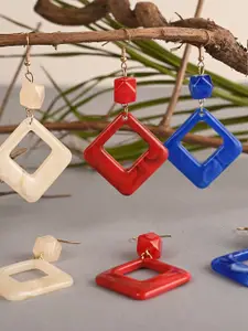 BuckleUp Set Of 3 Contemporary Drop Earrings