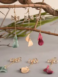 BuckleUp Set Of 3 Contemporary Drop Earrings