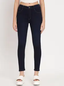 BAESD Women Blue Jean Skinny Fit High-Rise Clean Look Stretchable Jeans