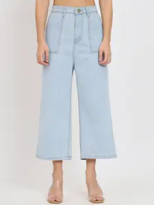 BAESD Women Jean Flared High-Rise Clean Look Jeans