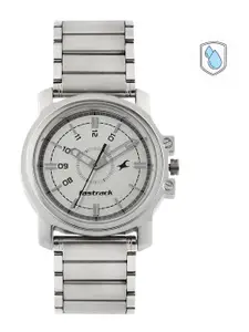Fastrack Men Silver-Toned Dial Watch NE3039SM01
