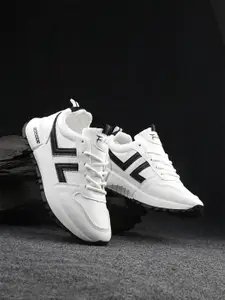 The Roadster Lifestyle Co. Women White & Black Lace-Ups Running Shoes