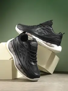 The Roadster Lifestyle Co. Women Black Textured Running Shoes