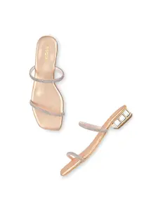 Rocia Embellished Open Toe Block Heels