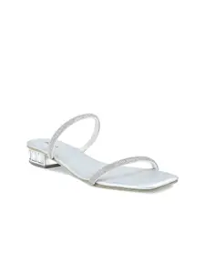 Rocia Embellished Square Toe Block Heels