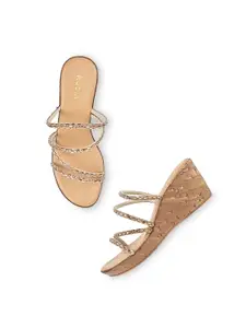 Rocia Embellished Open Toe Wedge Heels