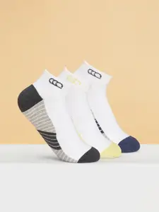 Ajile by Pantaloons Men Pack Of 3 Striped Ankle-Length Socks