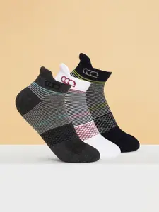 Ajile by Pantaloons Men Pack Of 3 Patterned Ankle-Length Socks