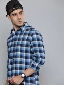 R.Code by The Roadster Life Co. Men Classic Tartan Checks Casual Shirt
