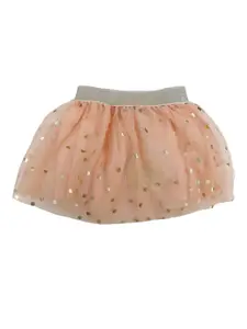 V-Mart Girls Printed Flared Midi Skirt