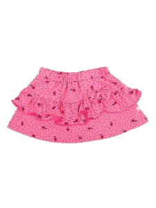 V-Mart Girls Printed Flared Skirt