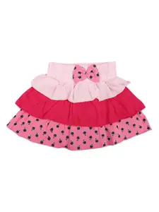 V-Mart Girls Printed Flared Skirts