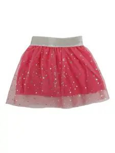 V-Mart Infant Girls Printed Flared Midi Skirt