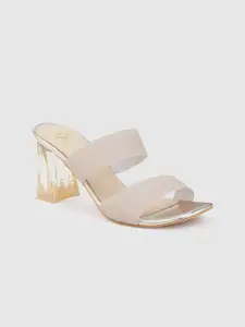 Sole To Soul Textured Party Block Heels