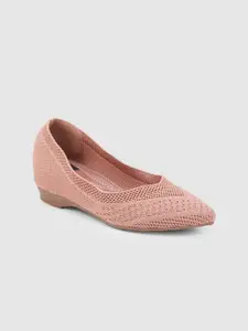 Sole To Soul Textured Pointed Toe Ballerinas