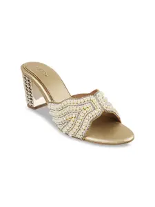 Metro Ethnic - Embellished Block Heels
