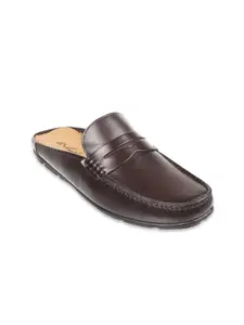Metro Leather Ethnic Shoe-Style Sandals
