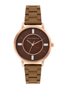 French Connection Women Stainless Steel Bracelet Style Straps Analogue Watch FCN00066H