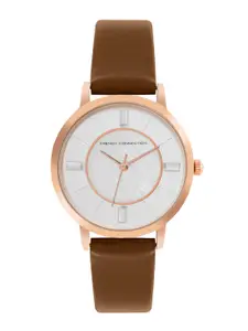 French Connection Women Leather Straps Analogue Watch FCN00066A