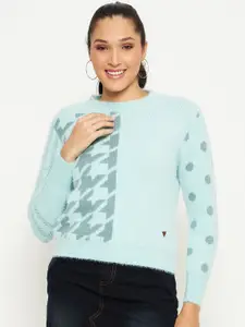 Duke Geometric Printed Pullover Sweater