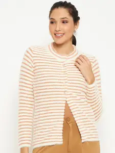 Duke Striped Acrylic Cardigan Sweater