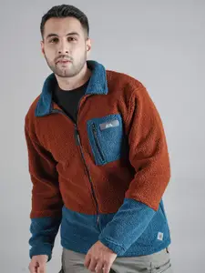 BOMBAY TROOPER Colourblocked Insulator Fleece Tailored Jacket