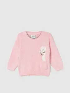 max Girls Embellished Acrylic Pullover