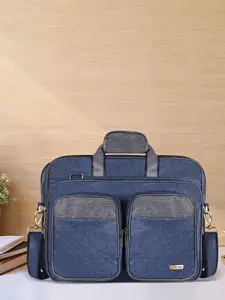 LOREM Unisex Blue Laptop Bag - Upto 16"