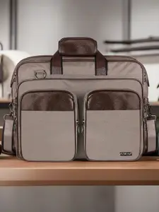 LOREM Unisex Textured Laptop Bag Up to 16 inch