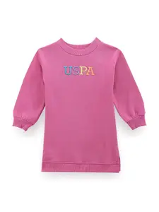 U.S. Polo Assn. Kids Embroidered T-shirt Dress