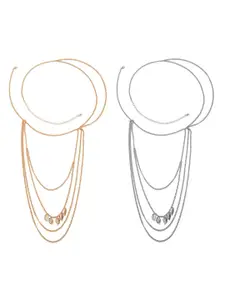 Lyla Set Of 2 Metal Layered Necklaces