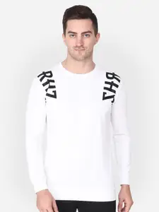 Albion Typography Printed Round Neck Cotton Pullover Sweatshirt