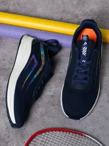 IMPAKTO Men Textured Lace-Up Running Shoes