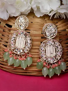 Sukkhi Gold Plated Beaded Drop Earrings