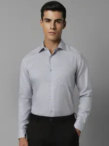 Louis Philippe Opaque Checked Pure Cotton Formal Shirt