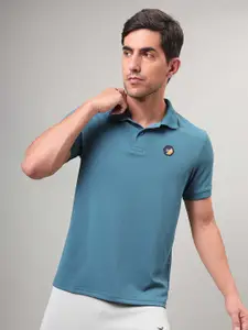 Technosport Polo Collar Antimicrobial Slim Fit Sports T-shirt