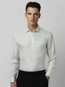 Van Heusen Self Design Opaque Formal Shirt