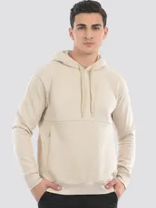 ONEWAY Men Solid Relaxed Fit Hooded Sweatshirt