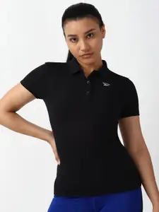 Reebok Training App Slim Fit Polo Collar T-shirt