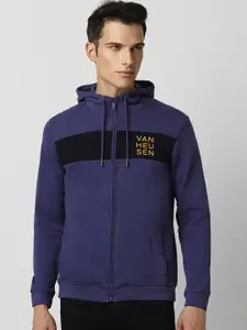 Van Heusen Sport Men Blue Hooded Sweatshirt